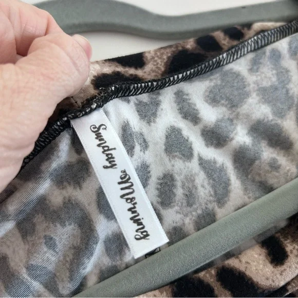 Sunday Morning Leopard Print Dress 1X – Long Sleeve, Like New! - Picture 4 of 6